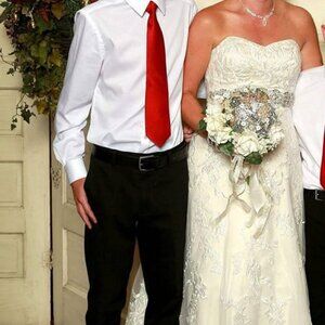 Off White wedding gown